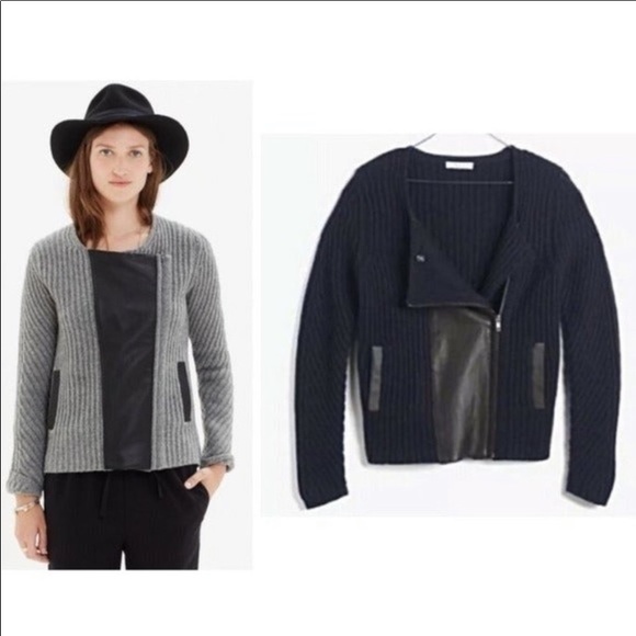 Madewell Cardigan 100% Merino Wool in Navy XS. - Picture 2 of 8